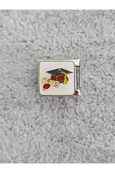 SiestaAccessories Graduation Cap Italian Bracelet Charm