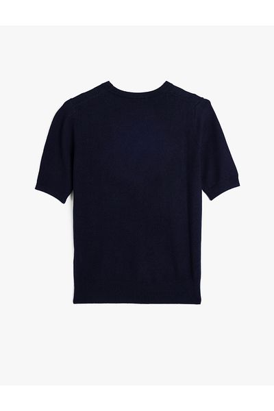Koton New Season Crew Neck Short Sleeve Basic Knitwear Sweater