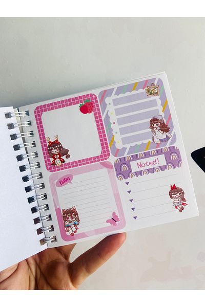 synshop Anime Kawaii Girls Soft Squishy Sukushi Cover Sticker Label Removing Album Notebook