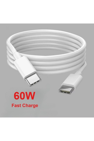 Choice كابل شحن سريع ونقل بيانات USB-C إلى USB Type-C بطول 2 متر وقوة 60 واط لأجهزة iPhone 16 و 16 Pro ...