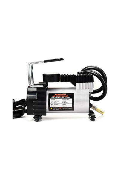 YİĞİT SHOPİNG Taşınabilir Metal Gövde Çakmaklık Oto Araç Lastik Hava Kompresör Pompa