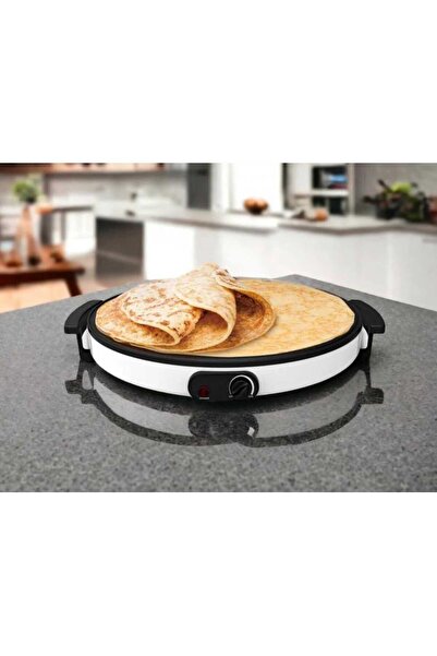 Generic Electric Crepe Maker 45cm, 1800W – Non-Stick Griddle for Crepes, Roti, Pancakes, Adjustable Temp