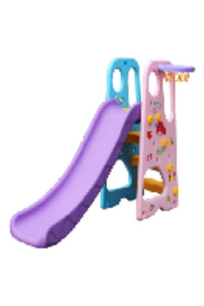 FULLJOY Foldable slide with basketball 120*25*56 cm, multi-colored