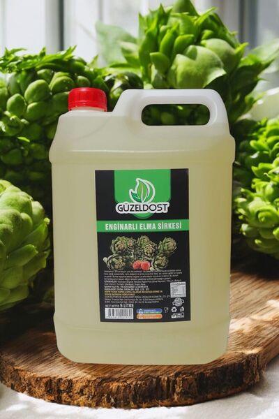 Güzeldost Enginar Sirkesi 5 Litre Katkısız Ev Yapımı – Saf ve Doğal Lezzet