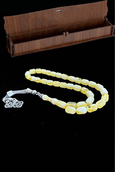 renery سبحة من خشب العنبر من بيروت داملا، سبحة من خشب العنبر مع صندوق خشبي لل...