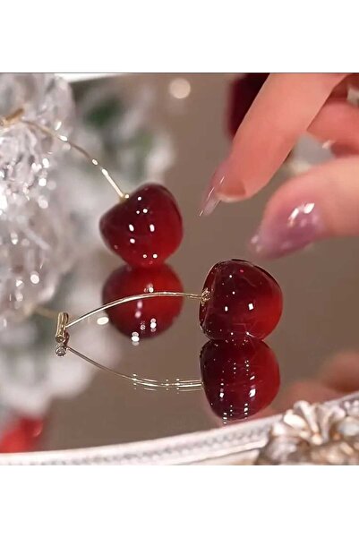 Ivory Pearl Kiraz şeklinde zarif ve şık küpe