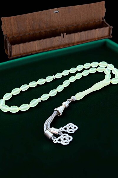 renery سبحة عين القط المتوهجة في الظلام، سبحة هدية مع صندوق خشبي