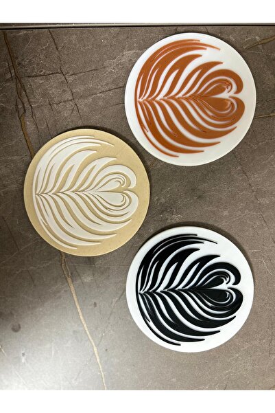 Safemarket Latte Patterned Coaster