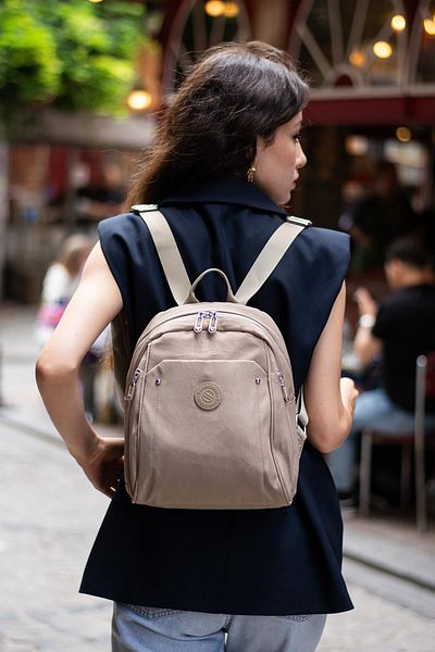 H&D COLLECTİON Αδιάβροχο ύφασμα αλεξίπτωτου με θήκη για φορητό υπολογιστή Travel Business School Backpack 4013
