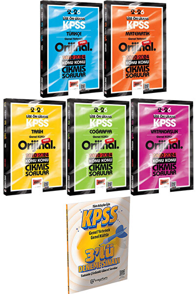 Yargı Yayınları Lise-Önlisans Türkçe Matematik Tarih Coğrafya Vatandaşlık Ori...