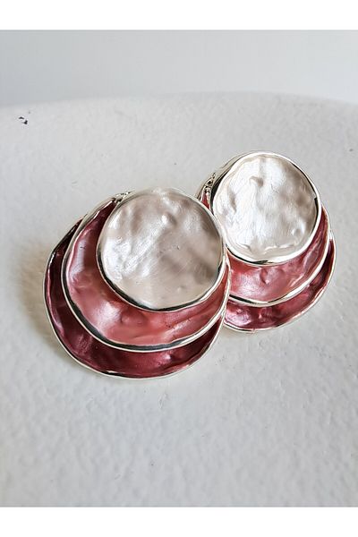 BHR AKSESUAR Multiple Color Boho Style Plate Earrings