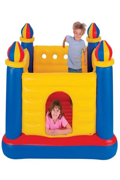 Intex Centru de joaca, Intex Jump-o-Lene Castel, din plastic, interior, 175 x 175 x 135 cm