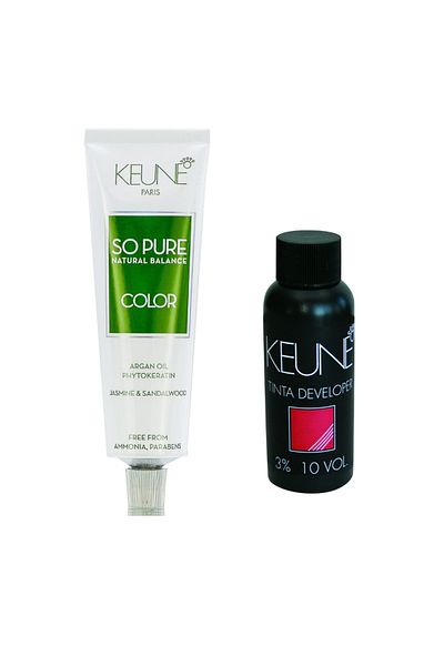 Keune Kion So Pure Natural Hair Dye 6.35 Dark Chocolate Blonde with Developer Ammonia and Paraben Free