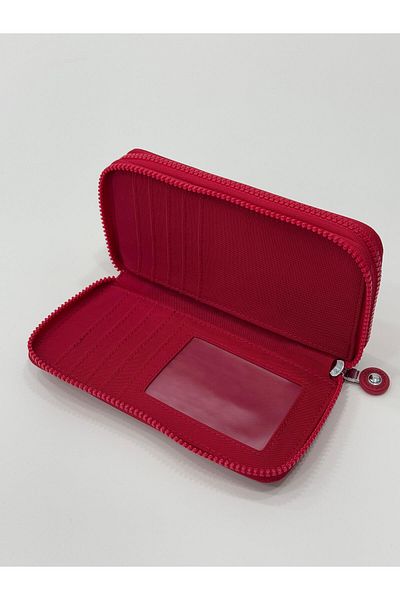 H&D COLLECTİON Crinkle Fabric Wallet with 2 Compartments for Paper and Coins 3068