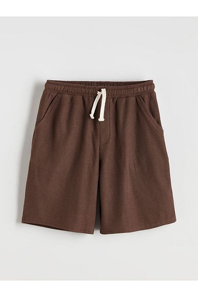 LC Waikiki Green Elastic Waist Boy's Shorts