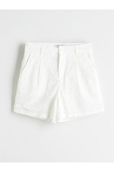 LC Waikiki Sort pentru femei cu broderie ajurata sezon nou - S5O278Z8