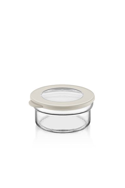 MUF HOME Glass Storage Container with Airtight Silicone Lid Glass Breakfast Set Leakproof Storage Container 2X-415Cc