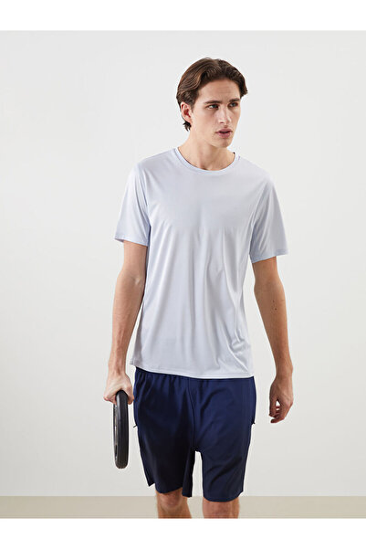LC Waikiki Blue Crew Neck Men's Sports T-Shirt