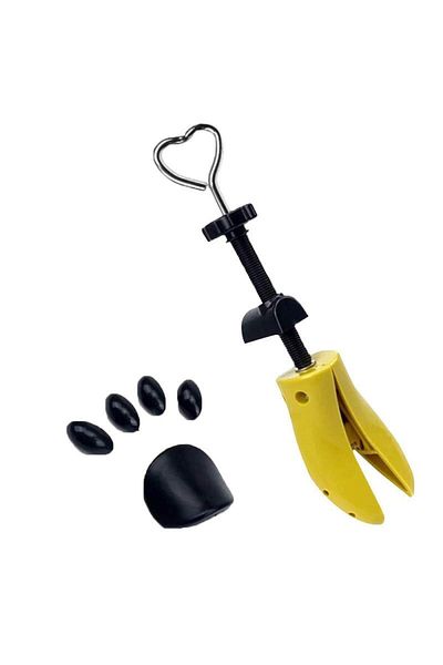 SIKS Întinzător de pantofi reglabil, Dispozitiv de întins pantofi, Material ABS, Mărime 34 - 40, Galben/negru