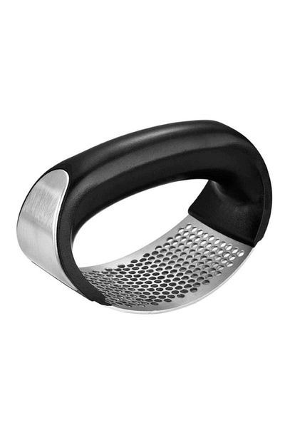 SIKS Presă manuală de usturoi ®, curbată, mâner ergonomic, oțel inoxidabil
