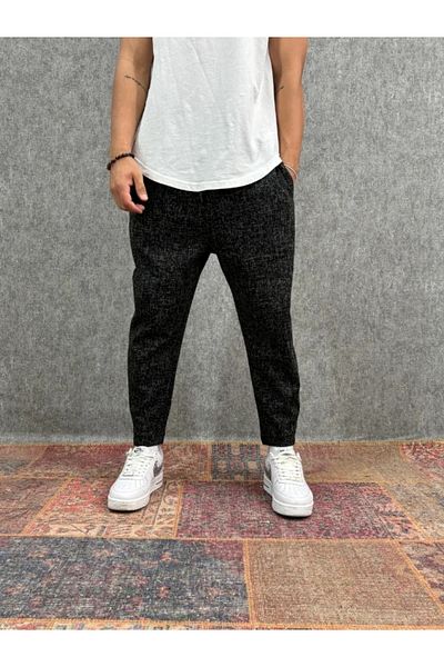 FıttingRoom Patterned Baggy Trousers with Elastic Waist
