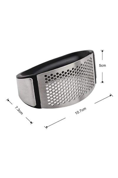 SIKS Presă manuală de usturoi ®, curbată, mâner ergonomic, oțel inoxidabil