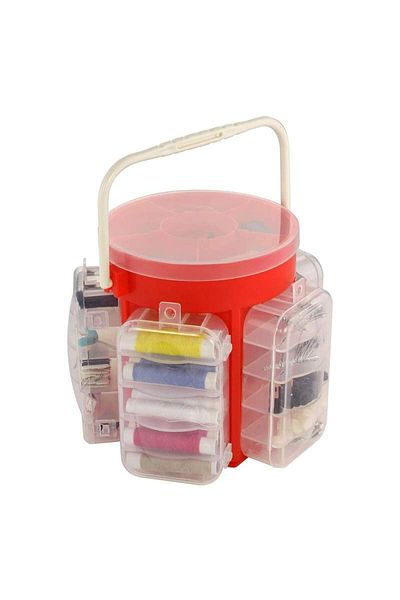 SIKS Set portabil de mercerie, kit complet de cusut și croitorie, cu 210 accesorii