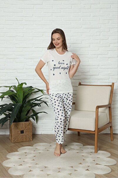 HUBEN жіночий бавовняний піжамний комплект