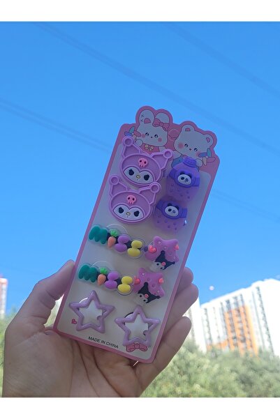 LO ADORO 10 bucăți Kurumi Hello Cat 10 perechi de agrafe pentru fete 4 bucăți...