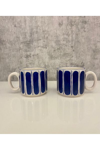 arı çini seramik Set of 2 Handcrafted Ceramic Mug