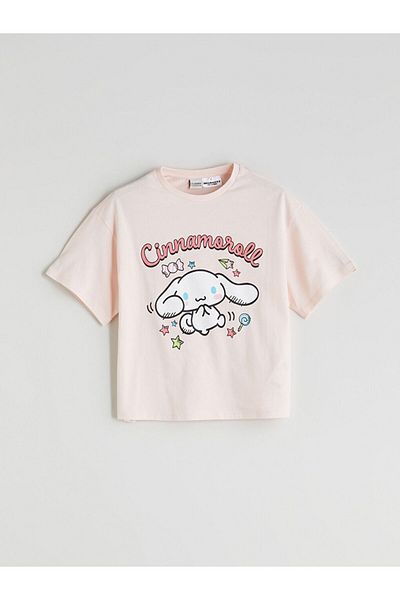 LC Waikiki Νέα σεζόν Crew Neck Cinnamoroll Printed Girls Tisort - S5QV48Z4