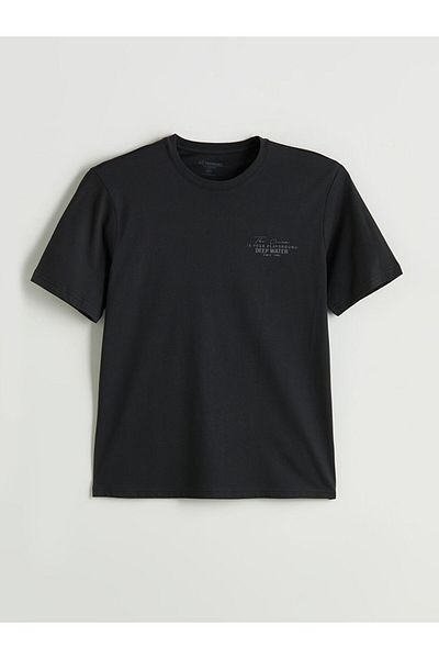 LC Waikiki Crew Neck Printed Combed Cotton Men's T-Shirt