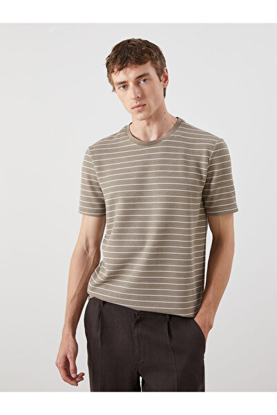 LC Waikiki I Zero Roba Collar Short Sleeve Striped Men's T-Shirt from Freezen...