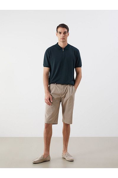 LC Waikiki New Season Polo Collar Combed Cotton Men's T-Shirt - S5R599Z8