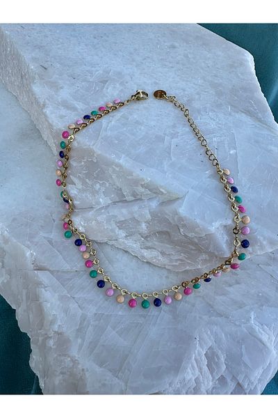 NFS BUTİK Colorful 316L Steel Anklet Models