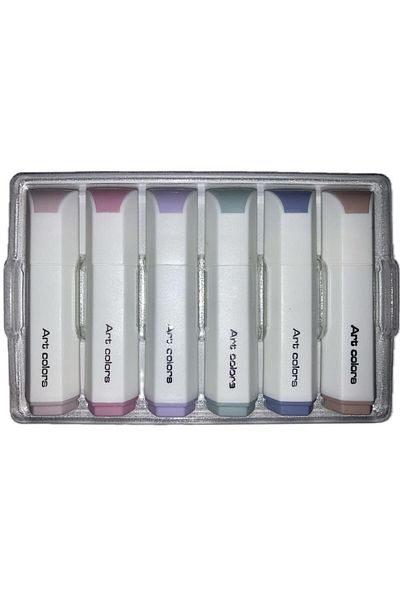 Bafix Highlighter Mini Cautıon 6 Colors Blister