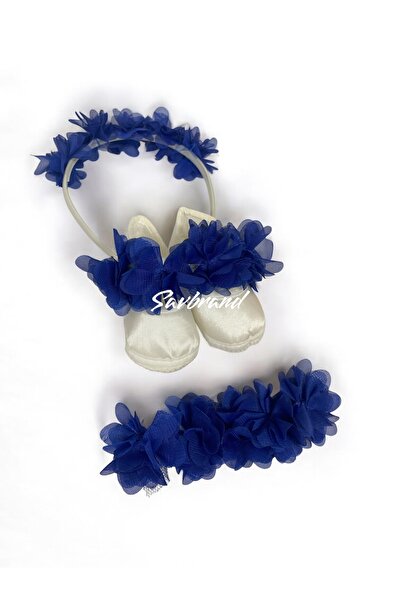 SavBrand Bandana cu coroană pentru mamă însărcinată cu flori laser și papuci ...