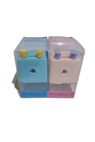 Bafix Pencil Sharpener with Sleeve Lao Huang Pencil Sharpener with Sleeve (Mixed Color 1 Piece)