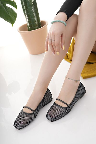 Modafırsat Women's Ballet Flats Stone Stylish Home Business Office Daily Shoes