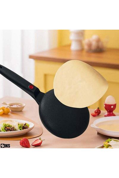 SIKS Electric Pan for Pancakes or Wraps, Frying Pan with Non-Stick Titanium Coating, 600W