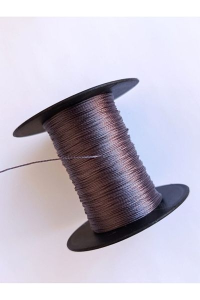 Eskişehir hobi sanat 0.5 mm 100 Meters Rosary String Dark Gray Color
