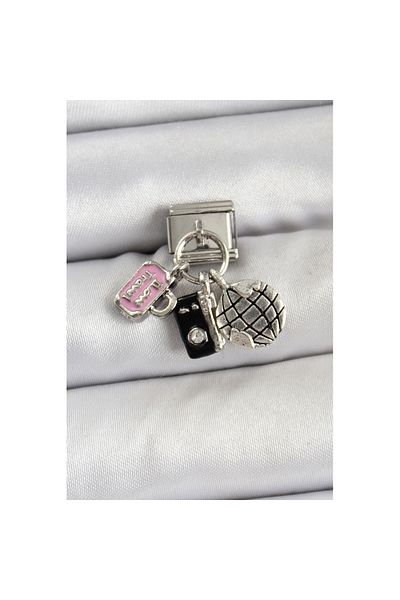 Skygo 316L Steel Dangle Multiple Model Silver Color Nomination Charm - Tj-Bc1462