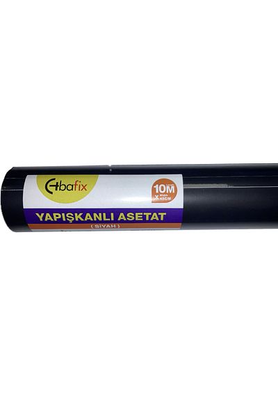 Bafix Adhesive Acetate Roll 45X10 Meters Black