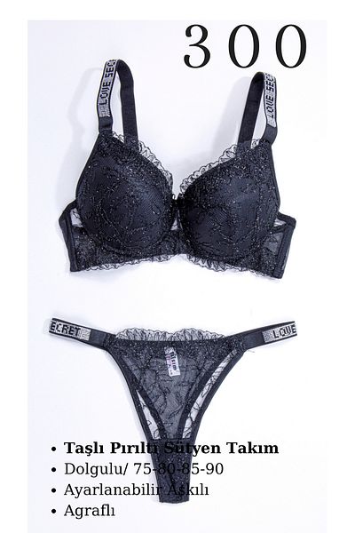 Star Set sutien strălucitor din 2 piese pentru femei Murays