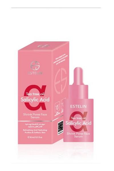 ESTELİN Eastline Facial Serum with Tea Tree Oil and Salicylic Acid for Shrinking Pores, 30 ml, All Types