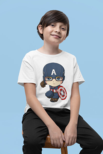 SEVBANO تي شيرت للأطفال مطبوع عليه فيلم المنتقمون للجنسين من تصميم كابتن أمري...