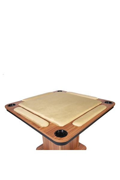 ALBADER Big Wooden Ploot Play Cards Game Table Large Size, Wood Baloot Table Large 95 * 95 * 76