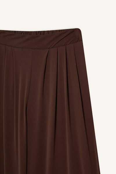 DeFacto Flexible Waisted Wide Leg Trousers F8507Ax25Sm