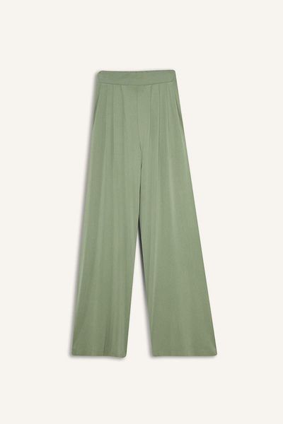 DeFacto Flexible Waisted Wide Leg Trousers F8507Ax25Sm