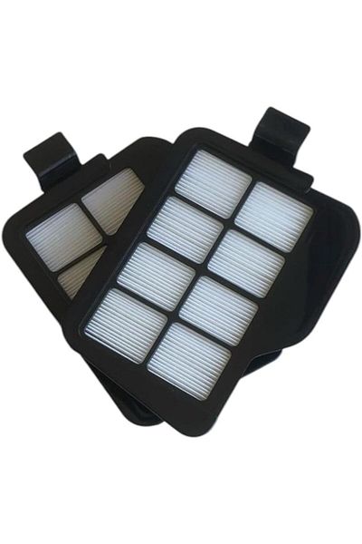STOREMAX Ntwork Vacuum Cleaner Hepa Filter - Black Plastic - 2 Pcs - Compatible with Arzum Olimpia - Models Ü